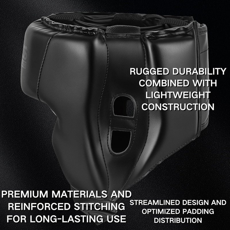 Raytos Boxing Headgear - Premium Head Gear for Boxing Men - Lightweight 7.4oz Sparring Headgear with 180° Vision | Stays Secure When Rolling | Youth & Adult Training for MMA, Muay Thai, Kickboxing - Image 5